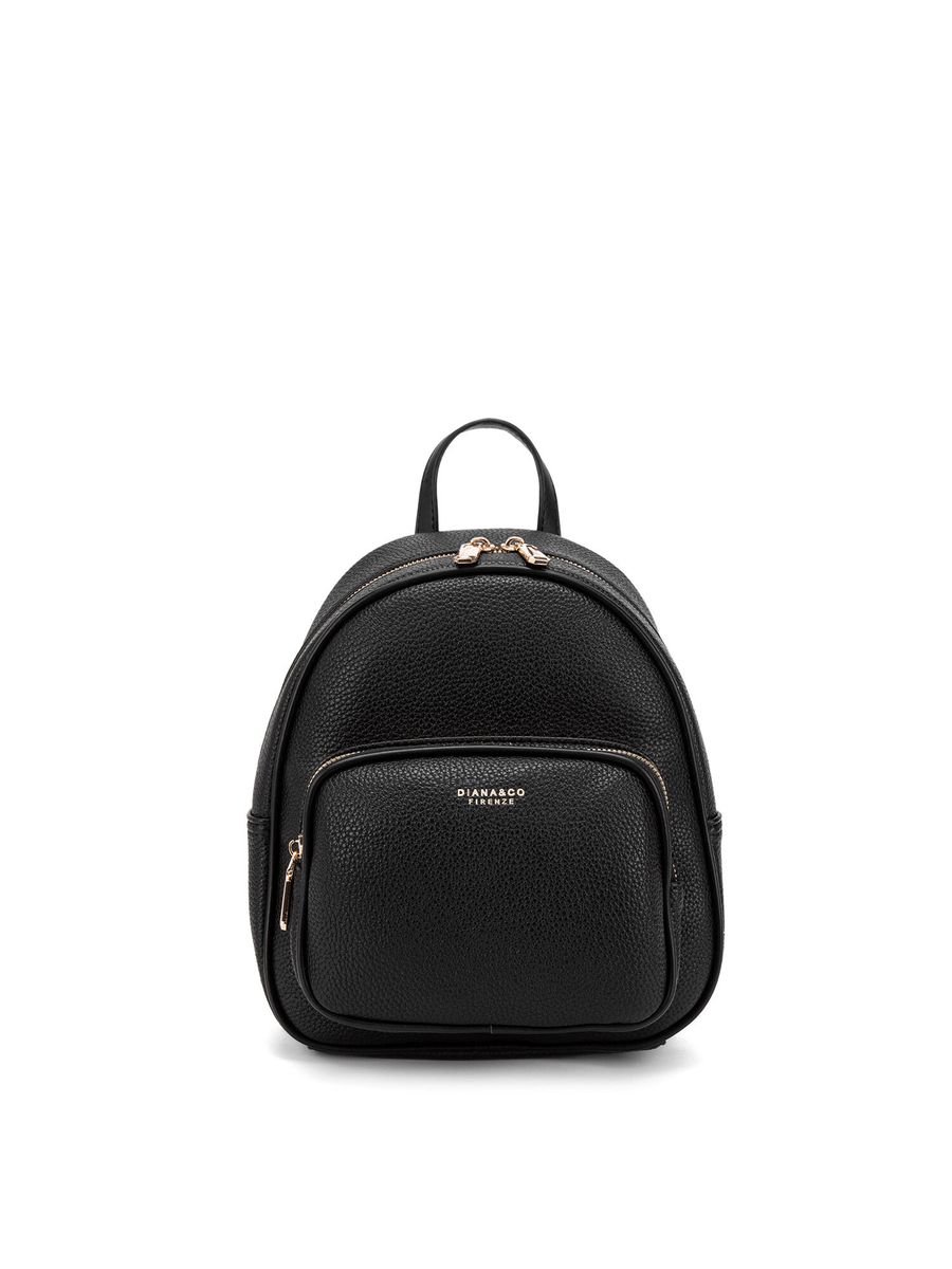 Kleiner Rucksack aus strukturiertem Kunstleder