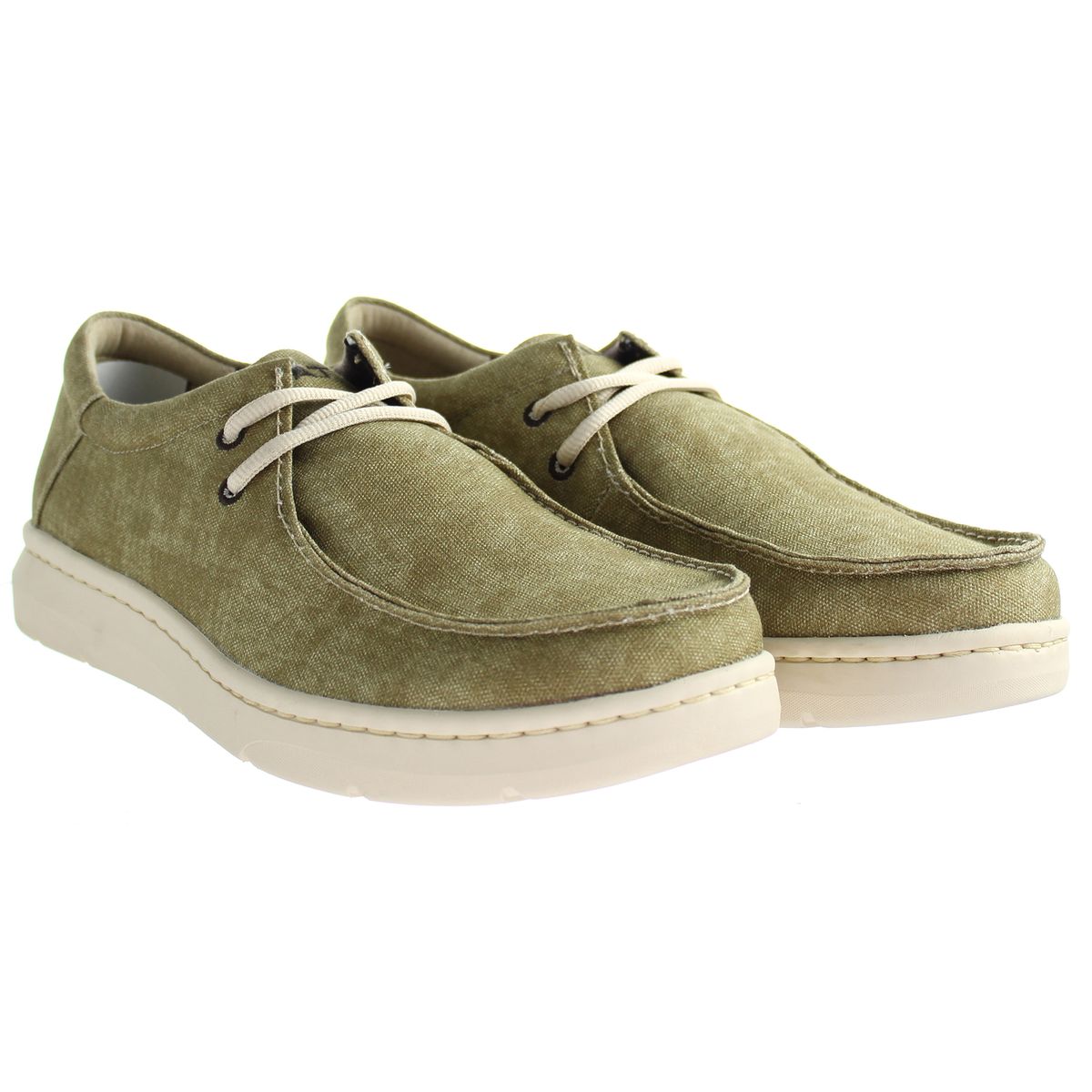 Freizeitschuhe aus Canvas im Mokassin-Stil