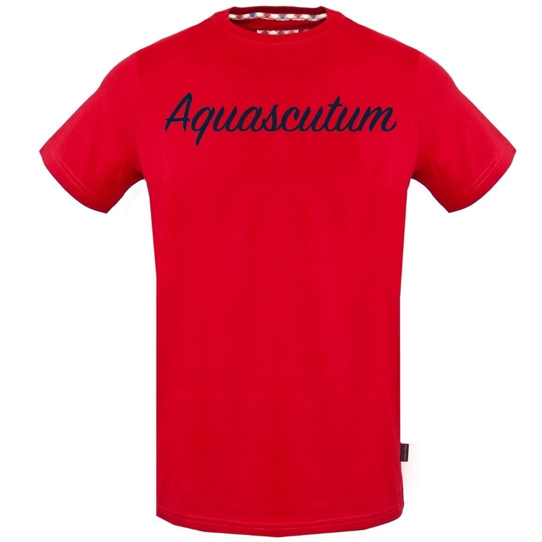 Herren T-Shirt mit Logo, rot