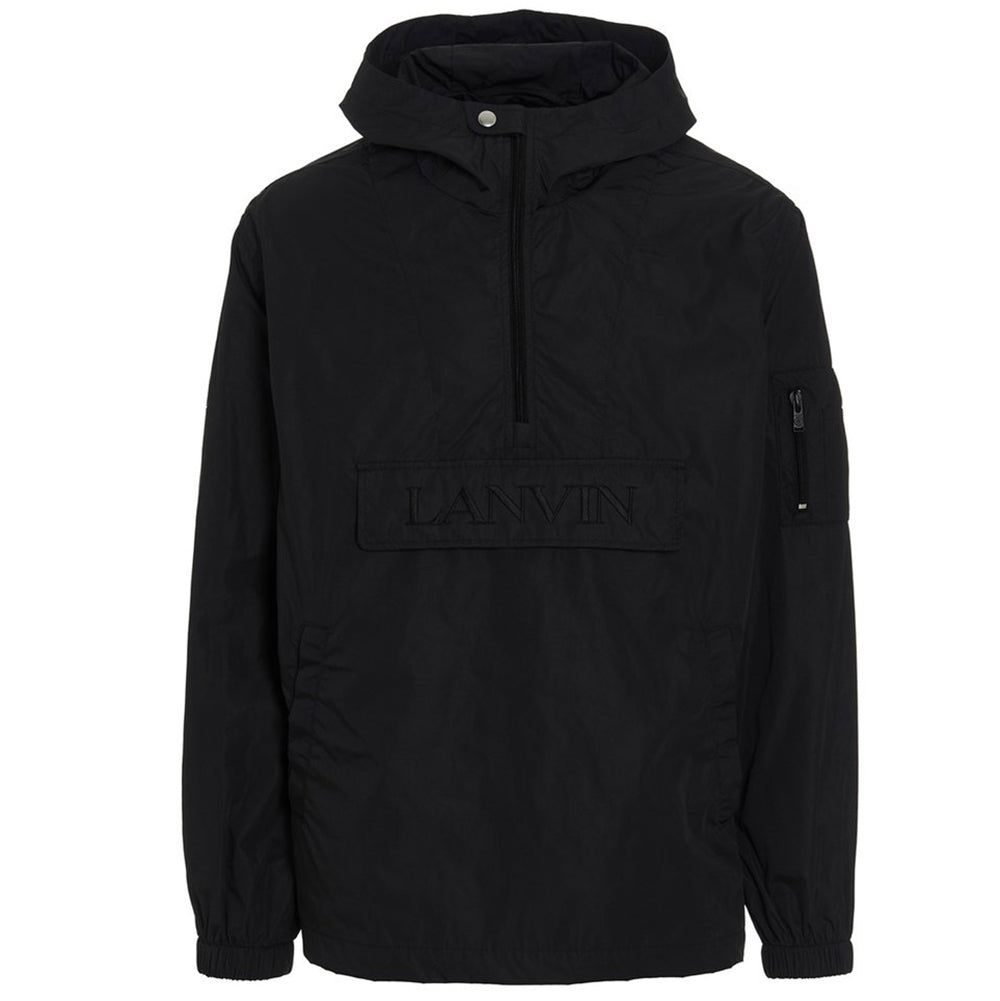 Windjacke mit Kapuze und Lanvin-Logo