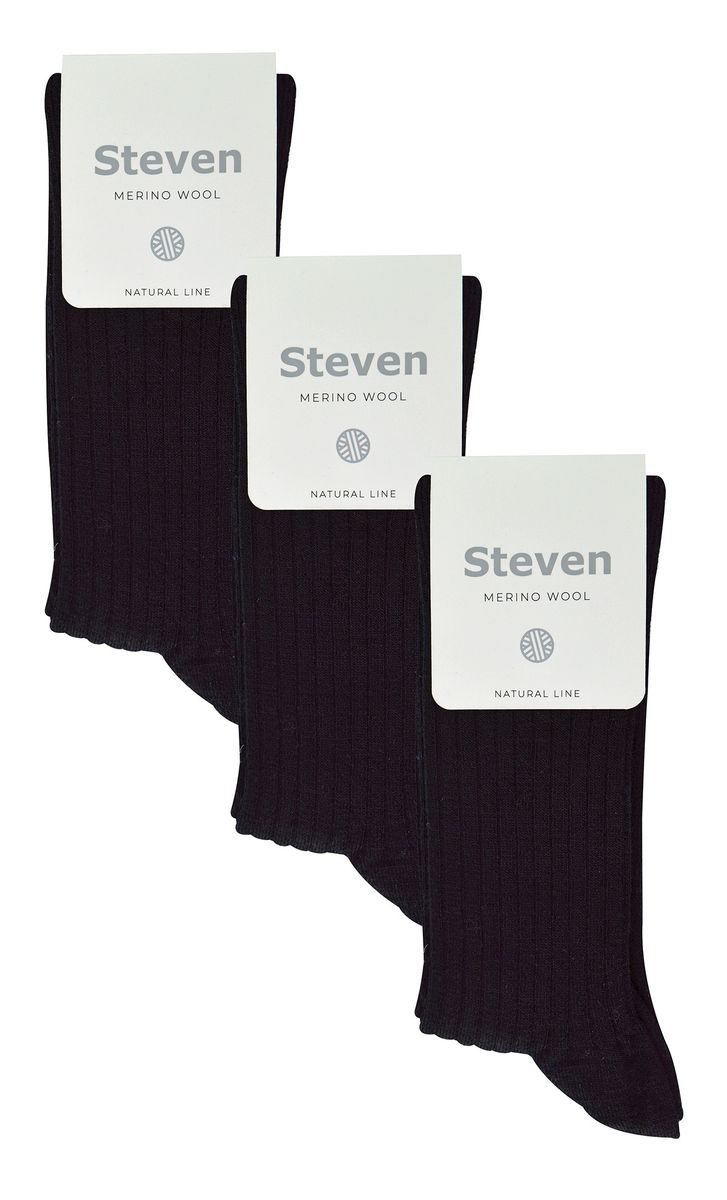 Warme Gerippte Merinowollsocken