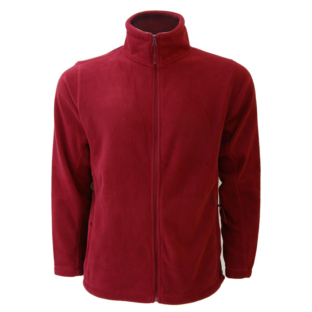 Klassische Fleecejacke mit durchgehendem Reißverschluss