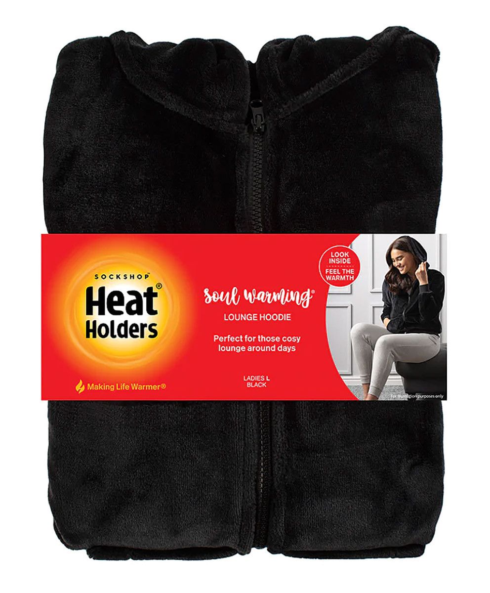Plüschiger Thermo-Fleece Hoodie mit Reißverschluss