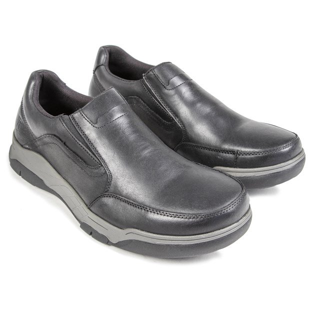 Praktischer Leder-Slipper mit Memory-Schaum