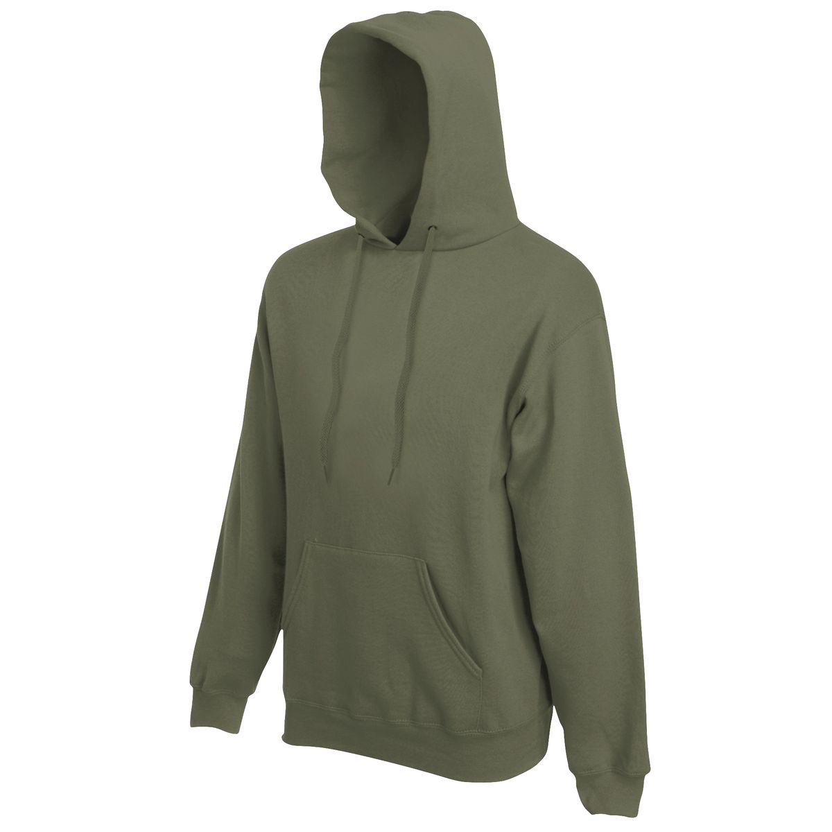 Klassischer olivgrüner Kapuzenpullover