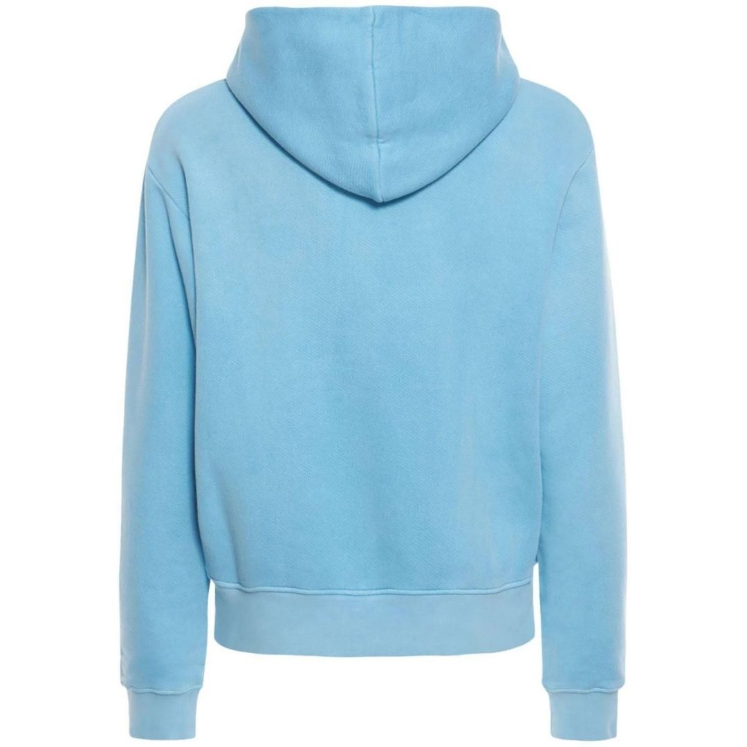 Stückgefärbter Hoodie mit Box-Logo
