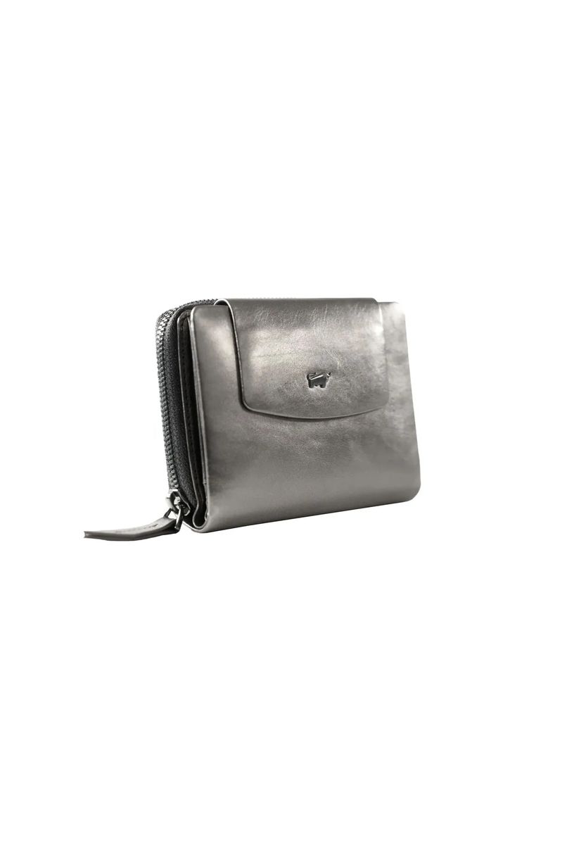 BRAUN BÜFFEL Brieftasche, Leder, RFID-Schutz, für Damen, grau, 99
