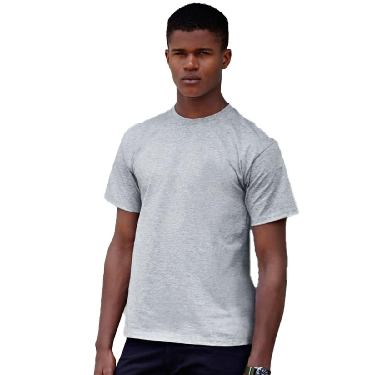 Klassisches Kurzarm Rundhals T-Shirt