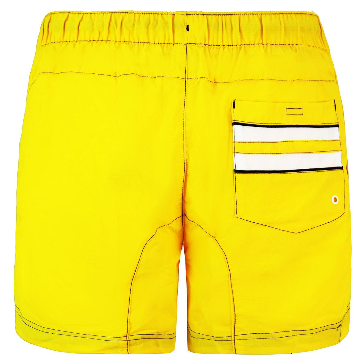 Gelbe Herren Badeshorts mit Tasche