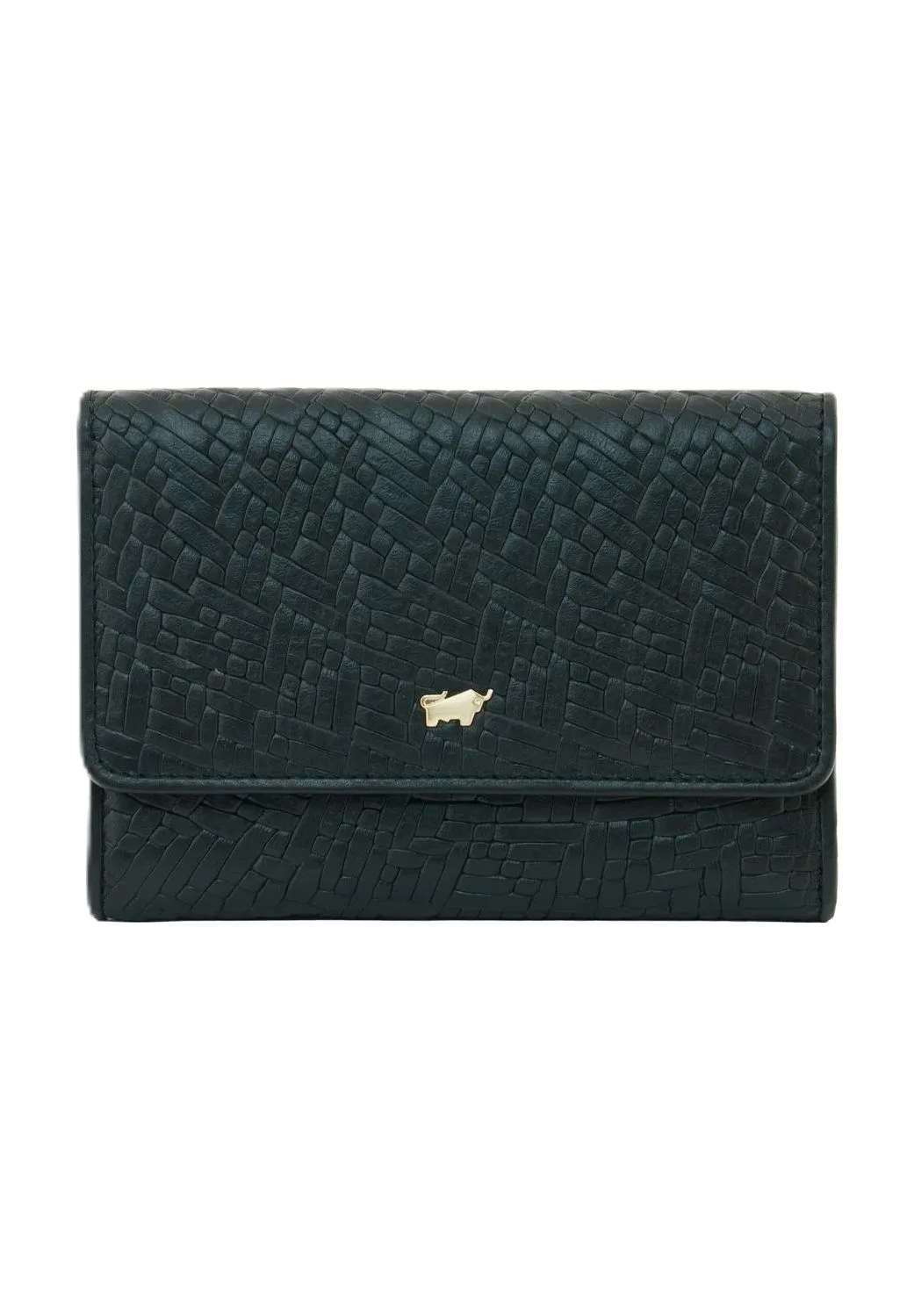 BRAUN BÜFFEL Geldbörse, Leder, Flechtprägung, für Damen, schwarz, 99