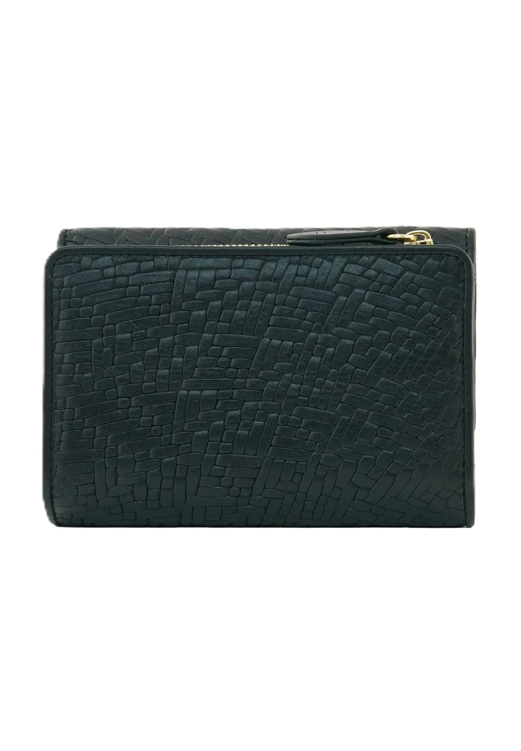 BRAUN BÜFFEL Geldbörse, Leder, Flechtprägung, für Damen, schwarz, 99