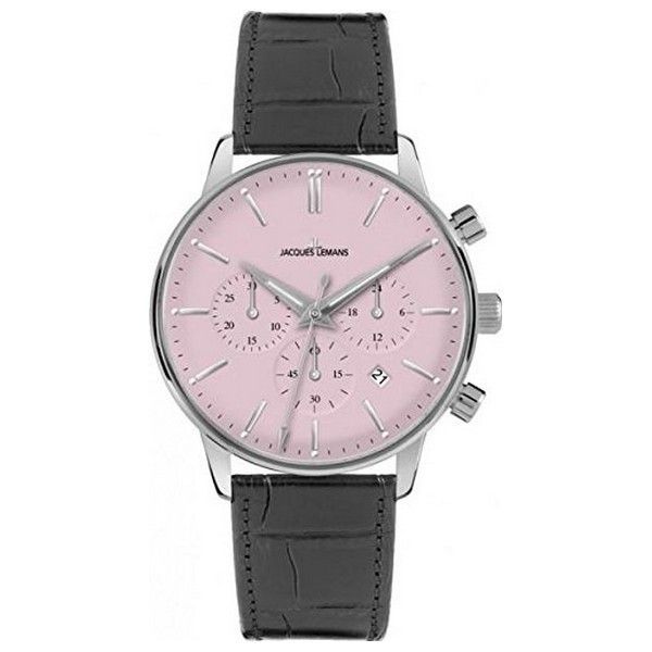 Jacques Lemans Silber Rosa Zifferblatt Uhr