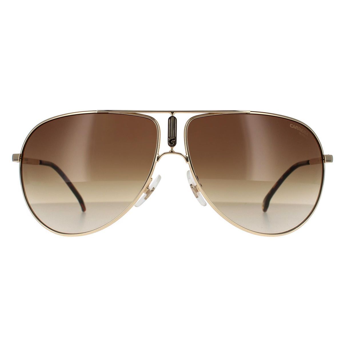 Klassische Pilotenbrille Gold Braun Verlauf