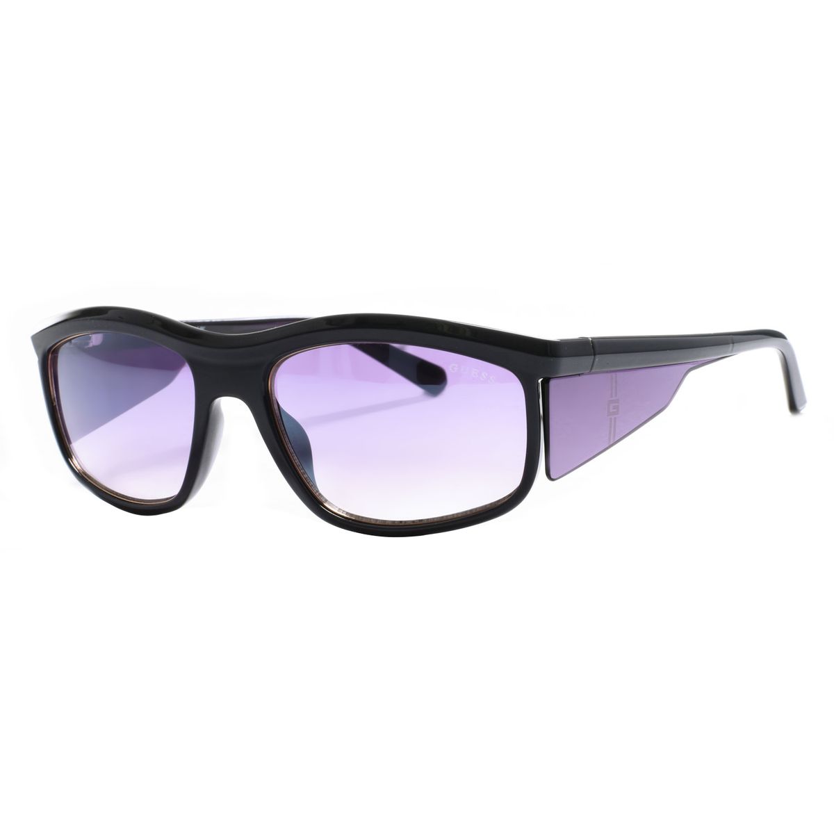 Rechteckige Acetat-Sonnenbrille mit Seitenschutz