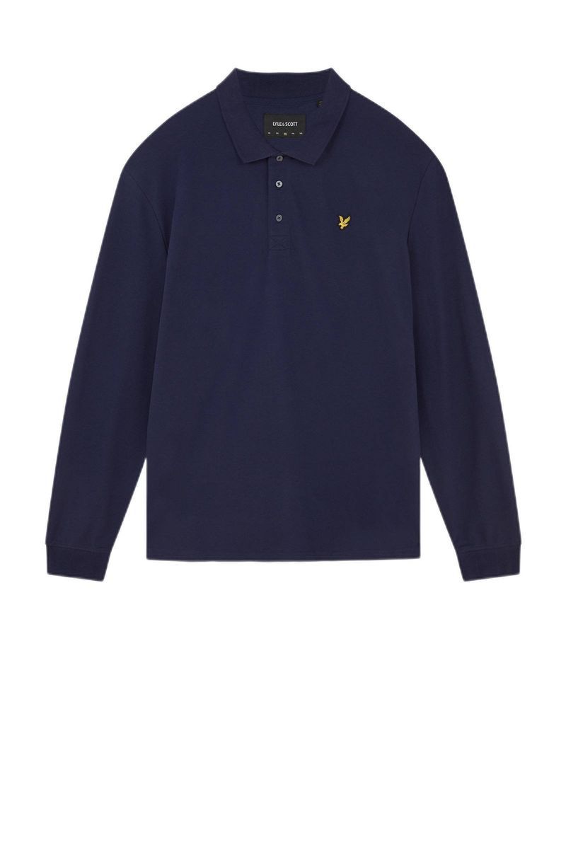 Herren Langarm Poloshirt