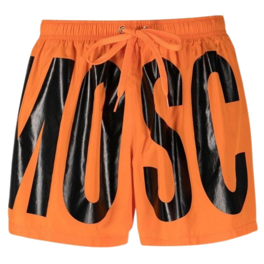 Badeshorts mit Logo-Print