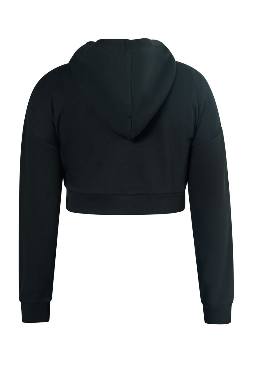 Kurzer Kapuzenpullover mit Rock-Grafik