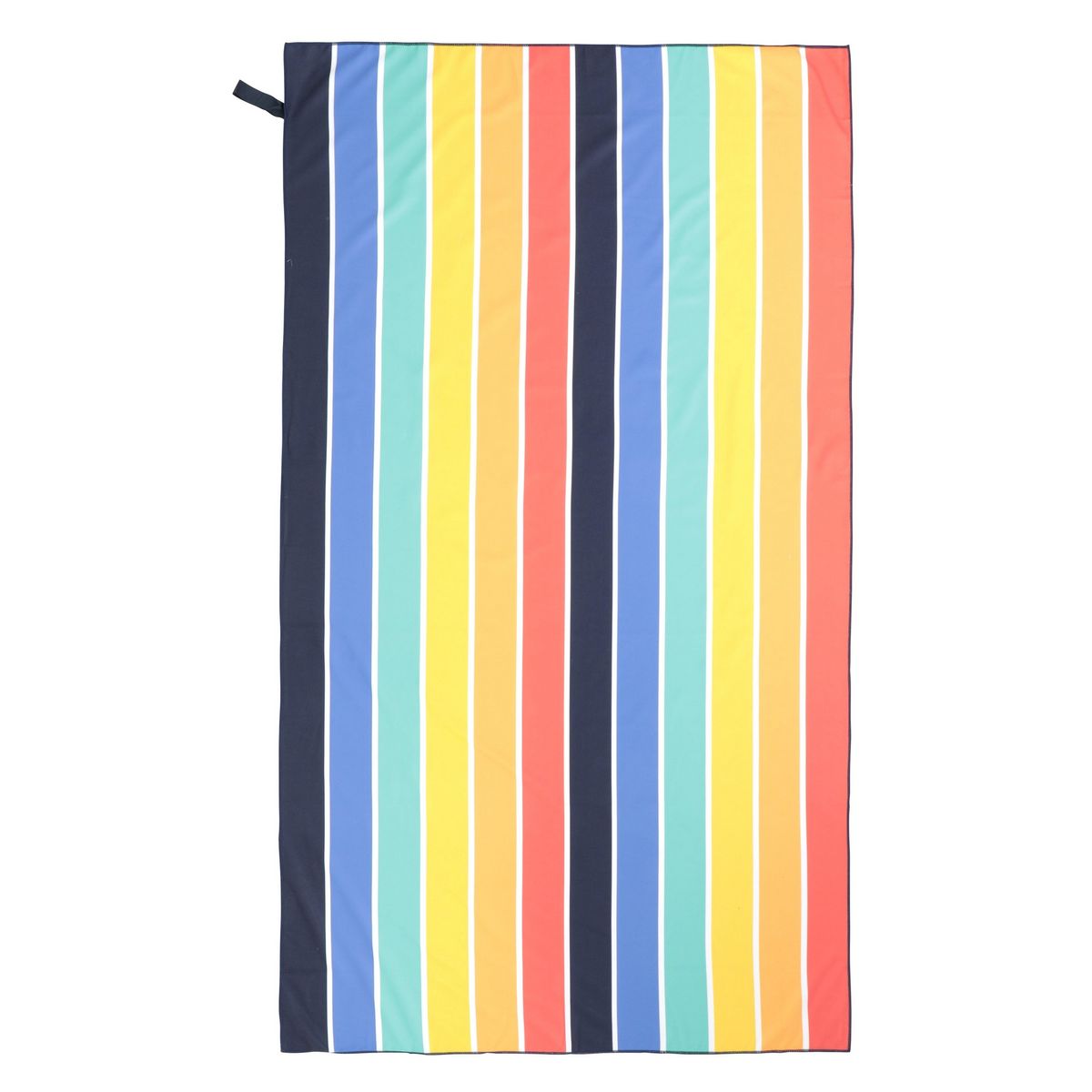 Regenbogen gestreiftes Mikrofaser Strandtuch