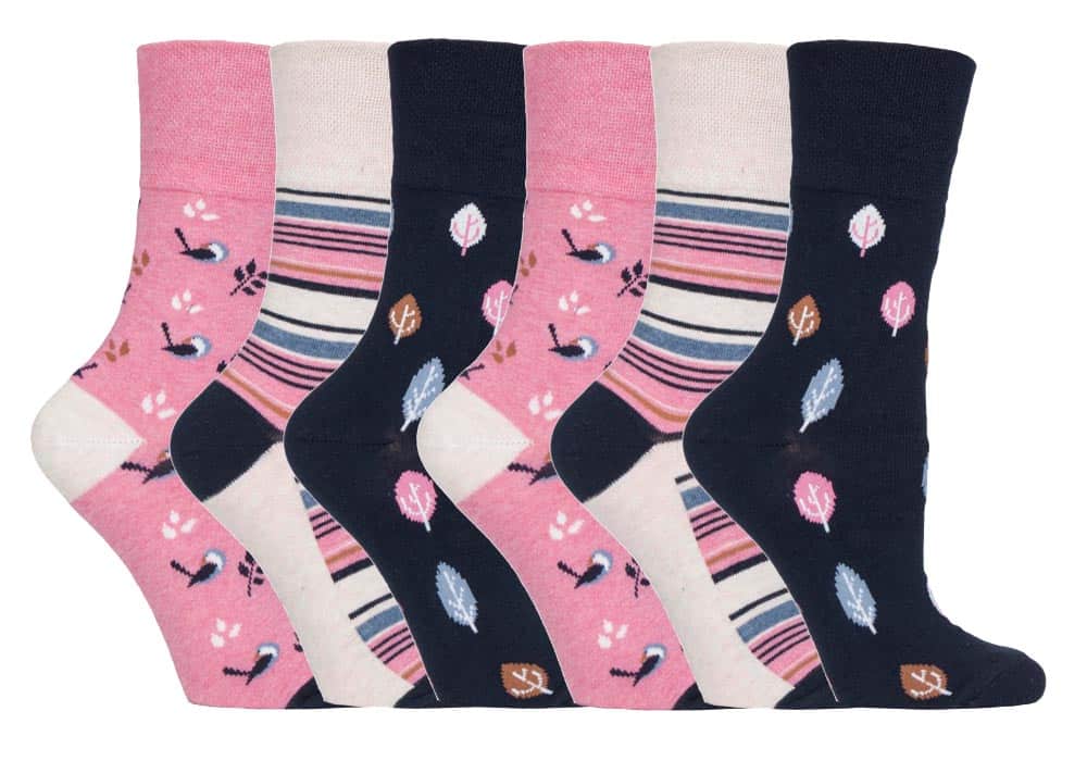 Gentle Grip - 6 Paar Damen Gentle Grip nicht elastische Socken - GG168