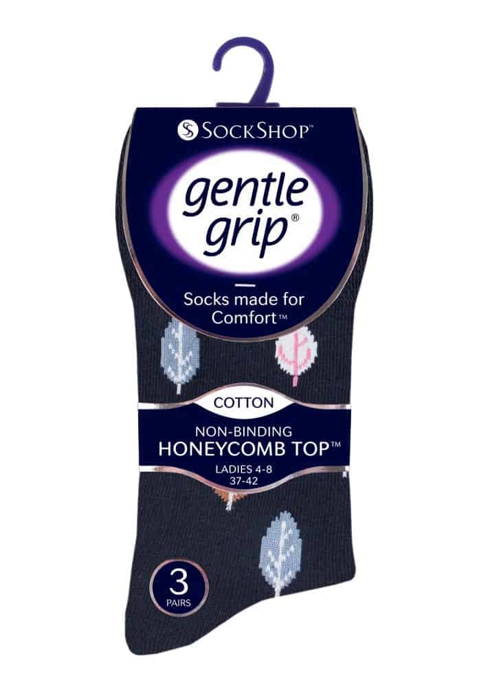 Gemusterte nicht-elastische Komfortsocken