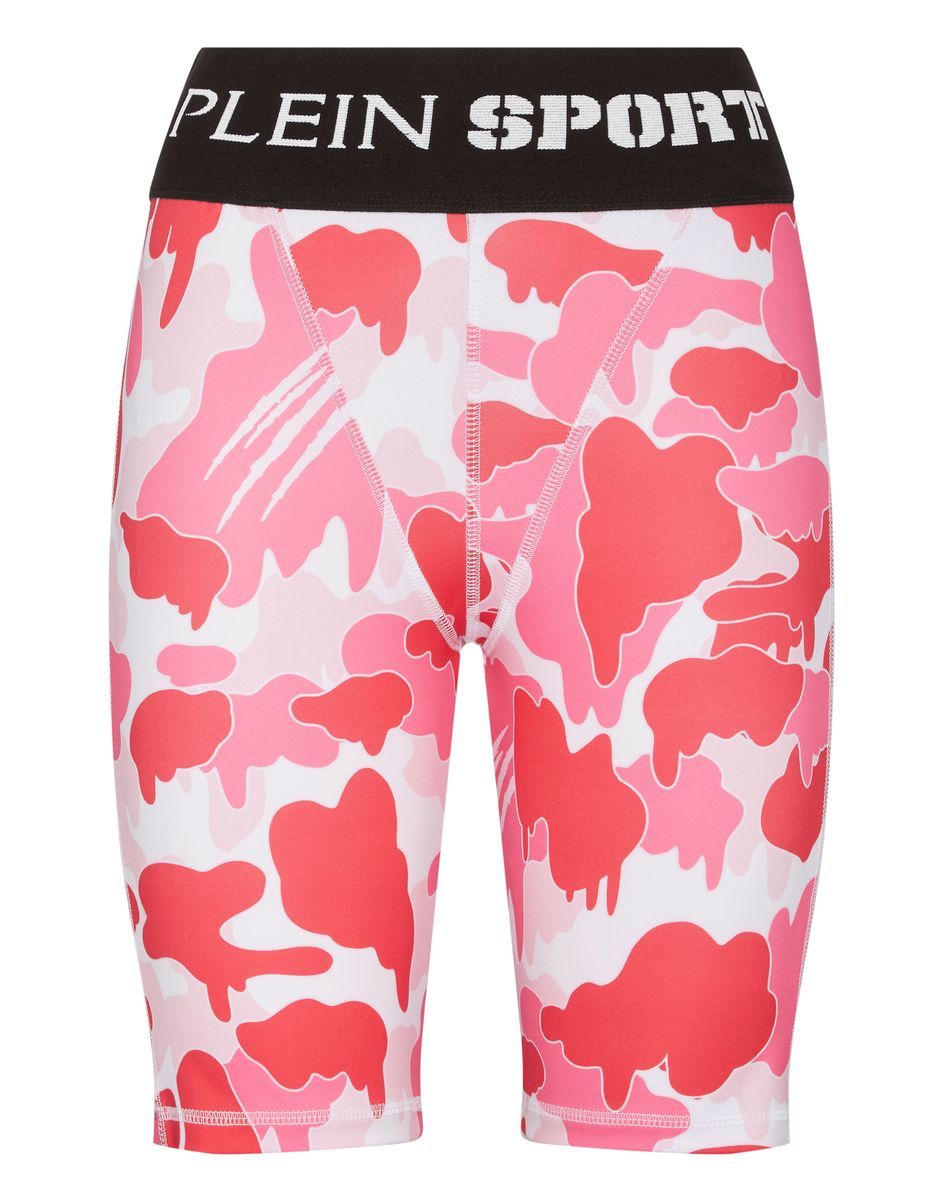 Biker-Shorts mit Camouflage-Muster