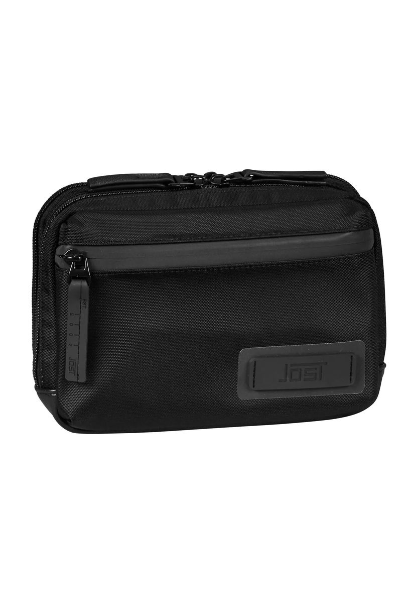 JOST Gürteltasche, Patch, Zipper, uni, schwarz