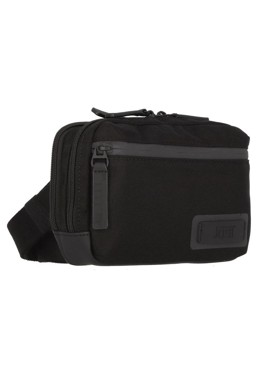 JOST Gürteltasche, Patch, Zipper, uni, schwarz