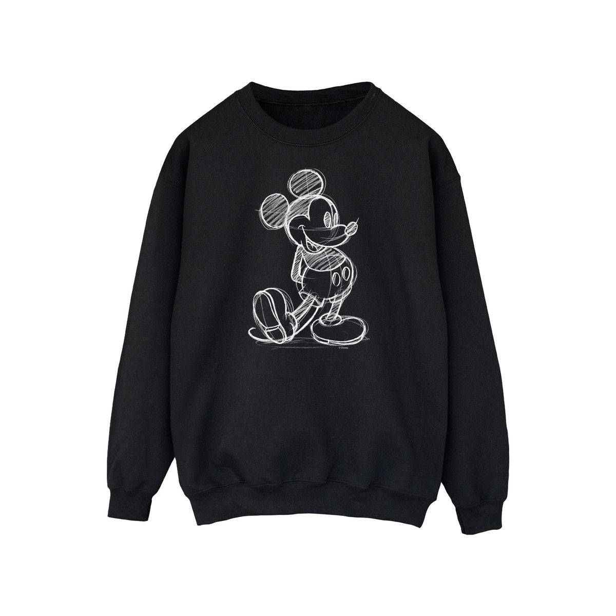Mickey Mouse Skizzen Grafik Sweatshirt