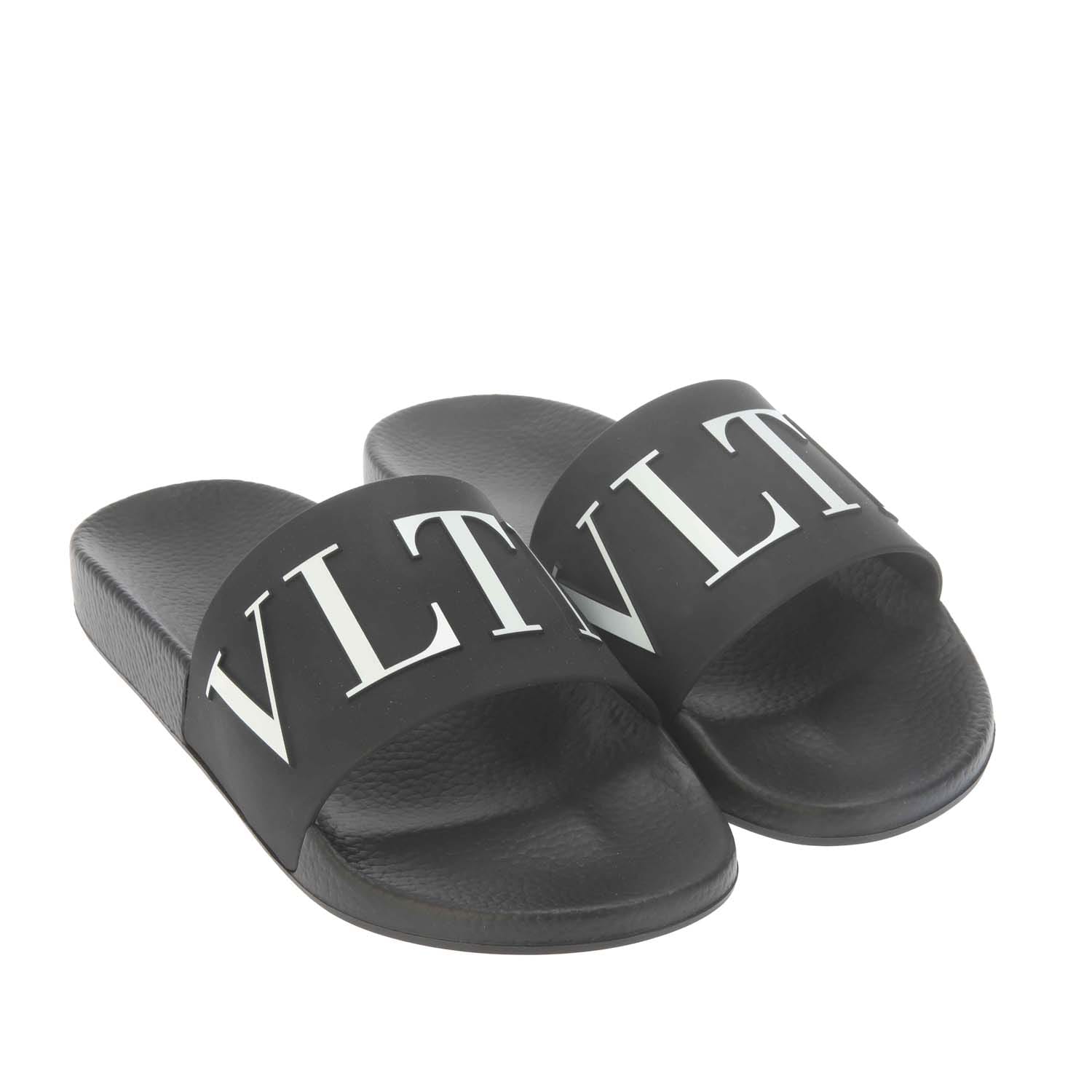 Herren Schwarze VLTN Logo Badeschuhe
