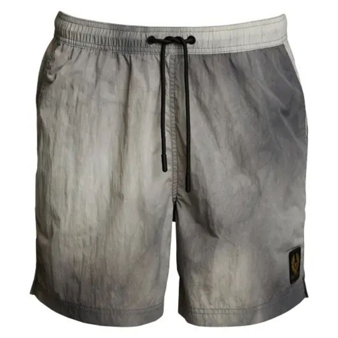 Verlaufs-Badeshorts mit Kordelzug