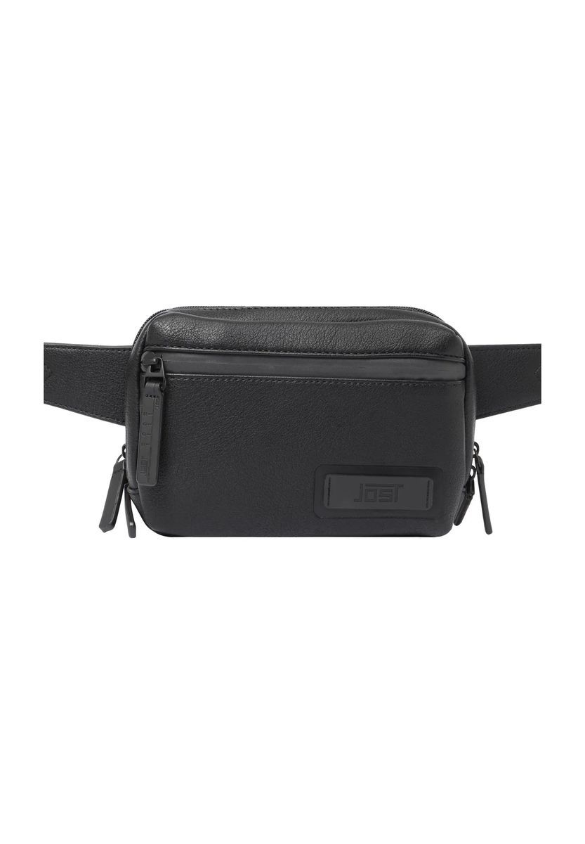 JOST Hüfttasche, Leder-Optik, Patch, für Herren, schwarz
