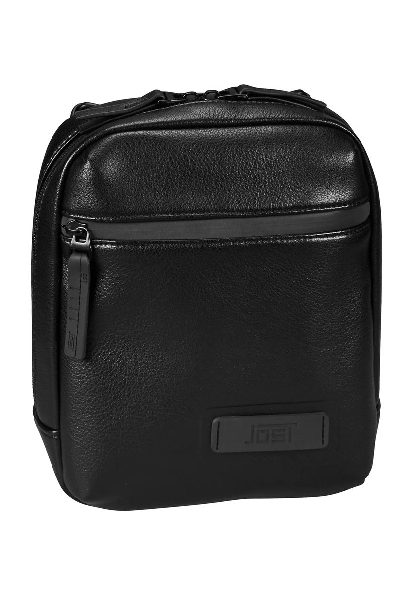 JOST Umhängetasche, Kunstleder, uni, für Herren, schwarz