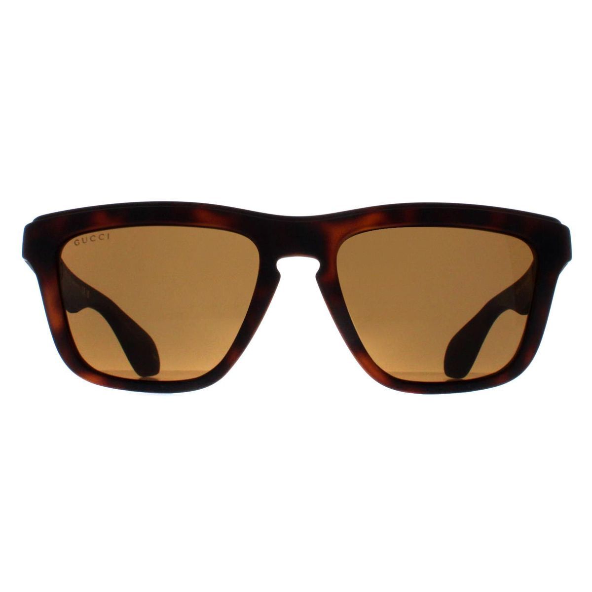 Rechteckige Havana Braun Unisex Sonnenbrille