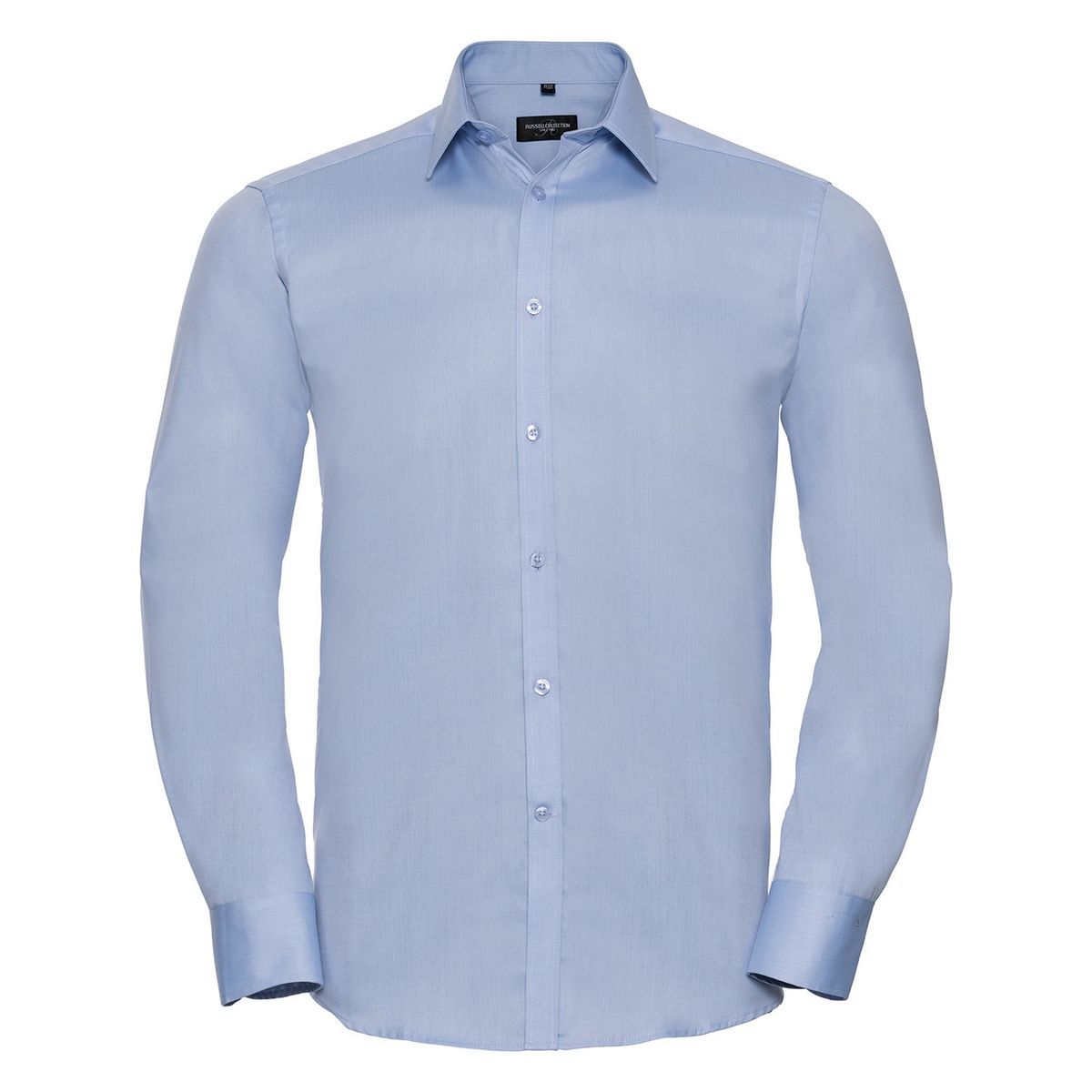 Russell Collection - Formelles Hemd für Herren Langärmlig (Hellblau)