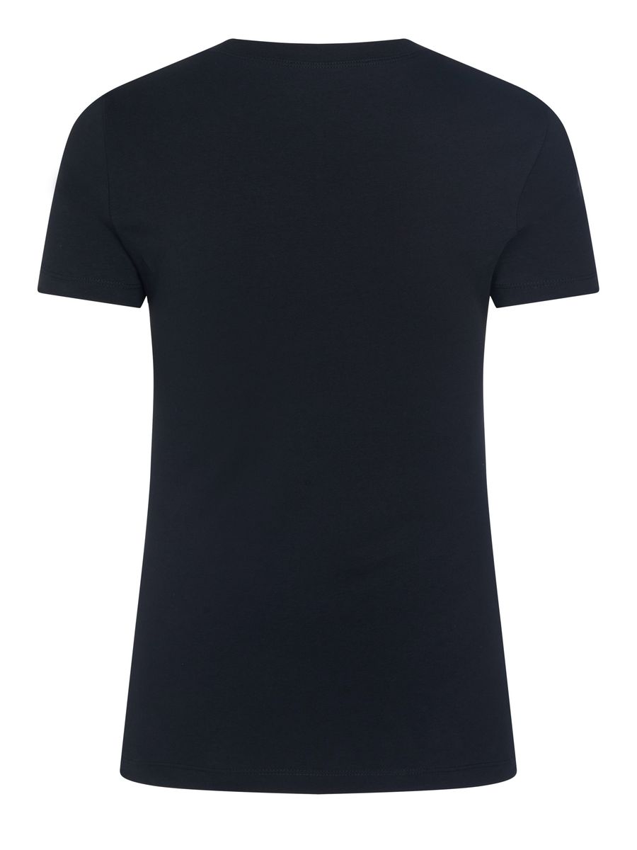 T-Shirt mit tropischem Sonnenuntergang-Herz