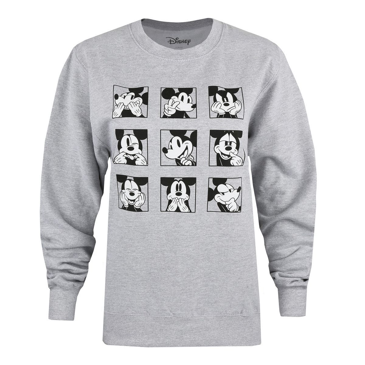 Disney - Sweatshirt Rundhalsausschnitt für Damen (Grau)