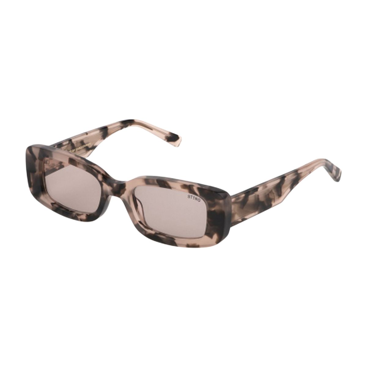 Retro Rechteckige Sonnenbrille mit Farbverlaufsglas