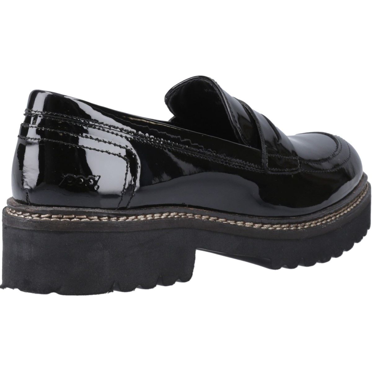 Klobige Lackleder Penny-Loafer