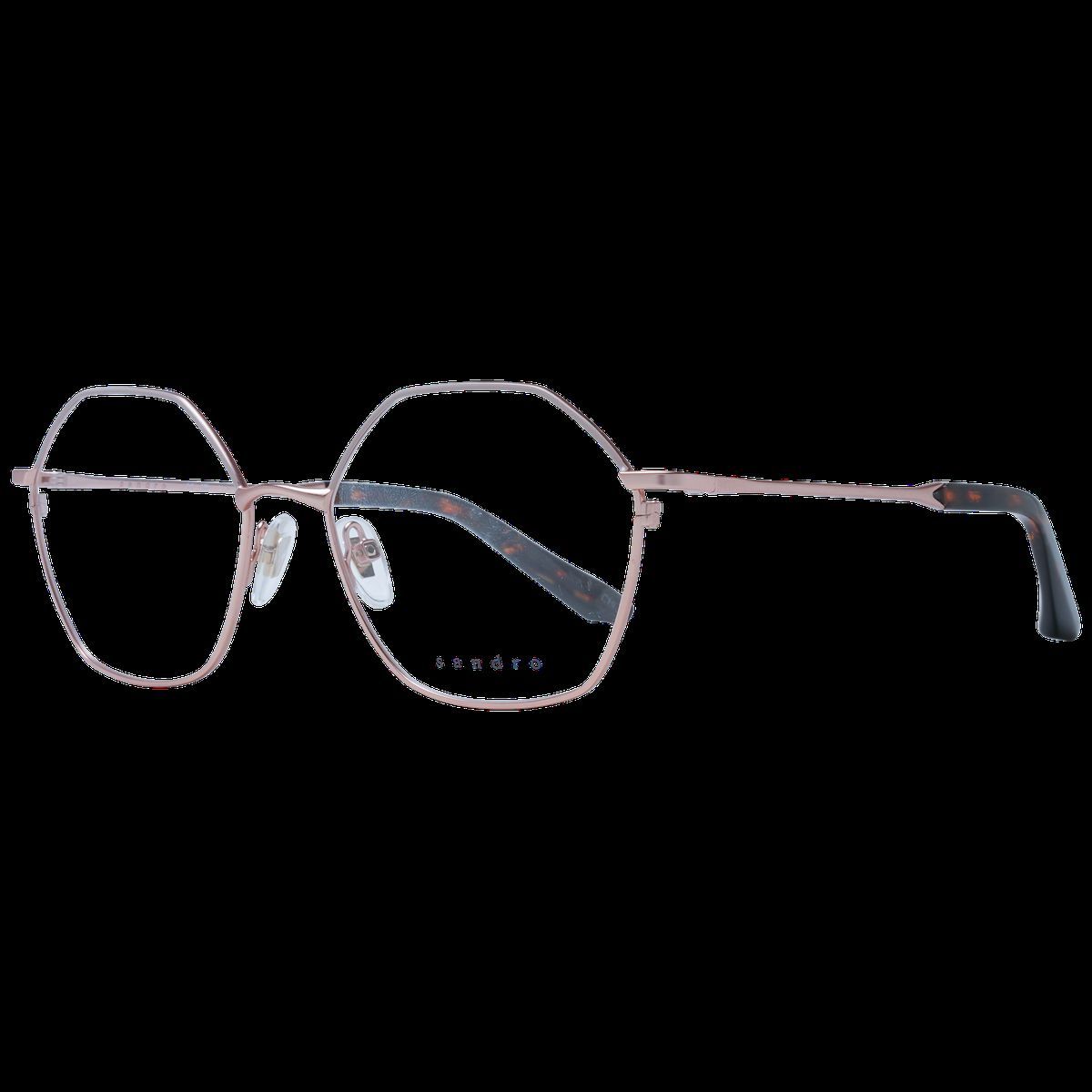 Geometrische Roségold Metallrahmen Brille