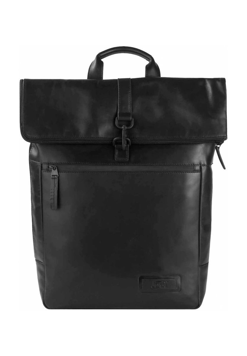 Klassischer Roll-Top Rucksack aus Leder