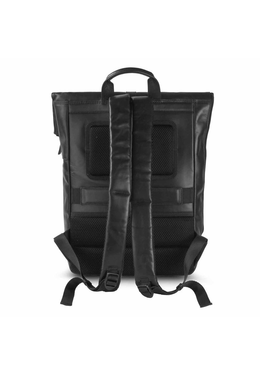 Klassischer Roll-Top Rucksack aus Leder