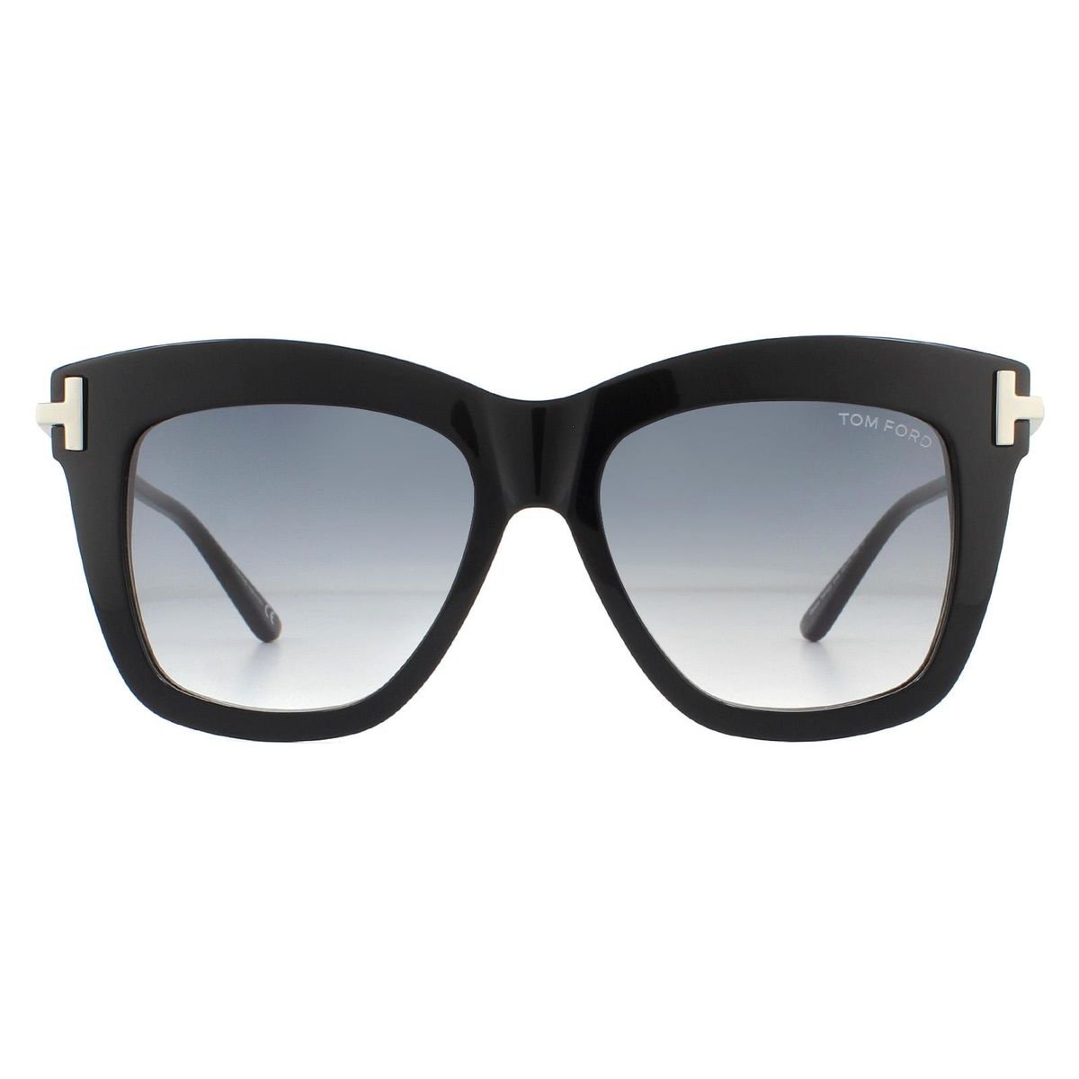 Schwarze Sonnenbrille mit eckigem Rahmen