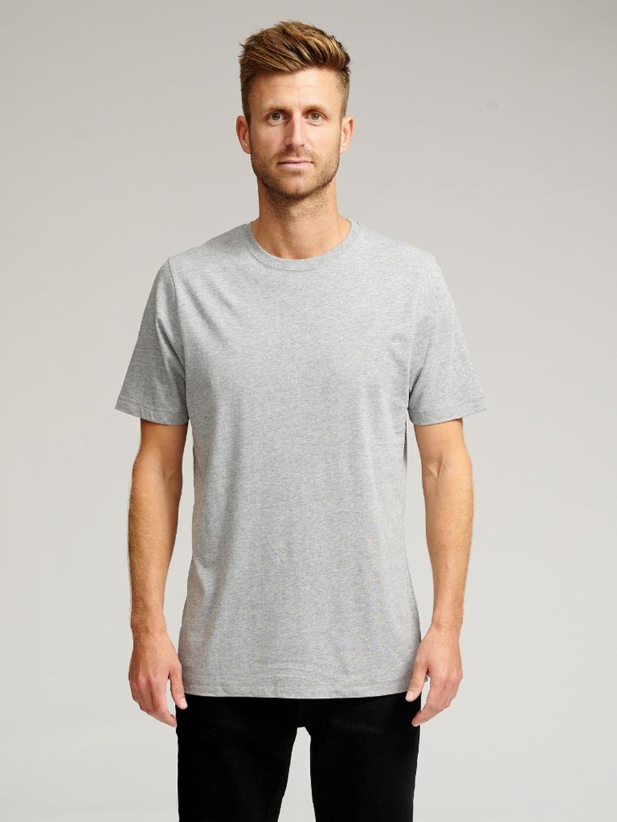 Basic Baumwoll T-Shirt mit Rundhalsausschnitt