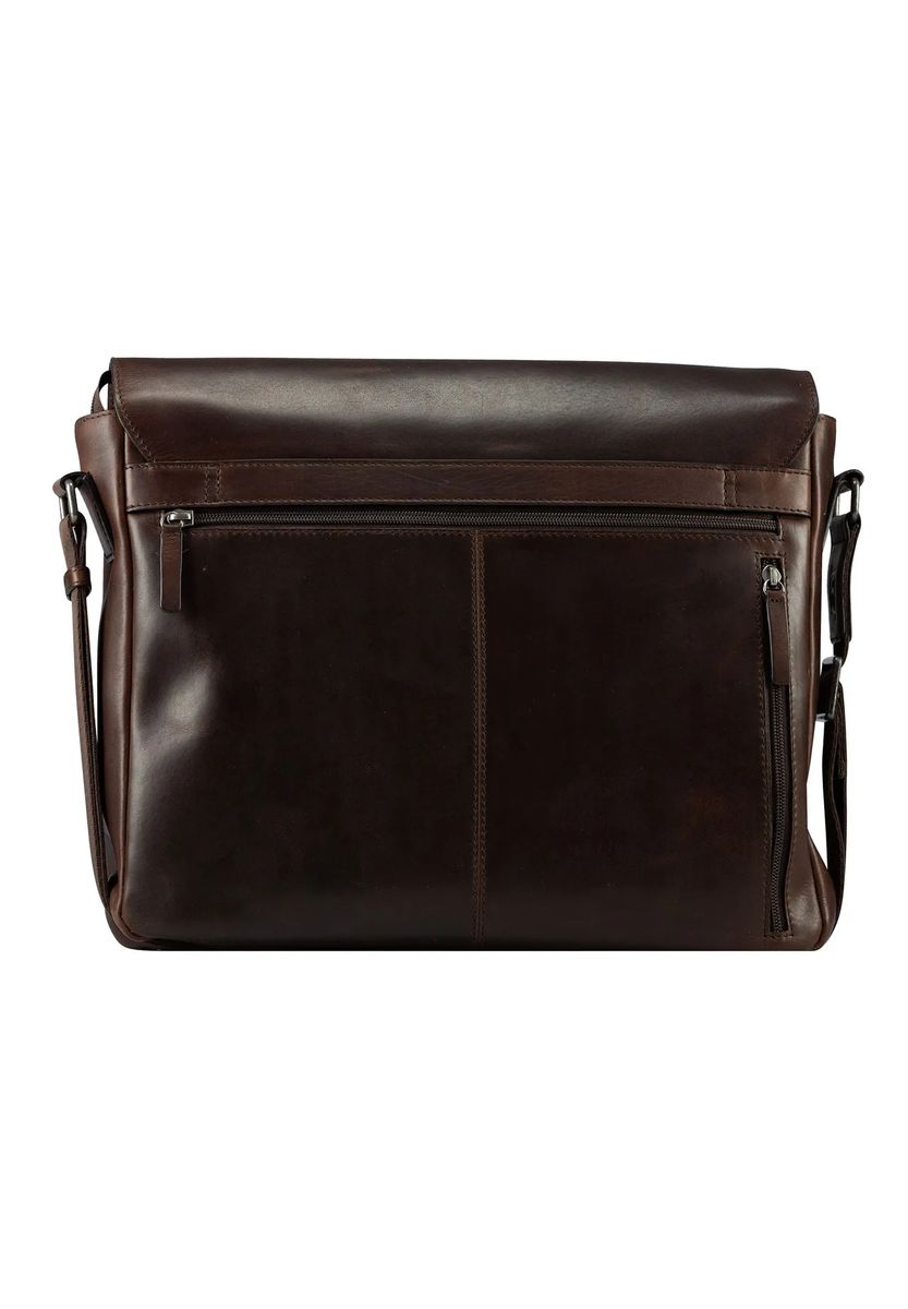 Minimalistische Messenger-Bag mit Überschlag