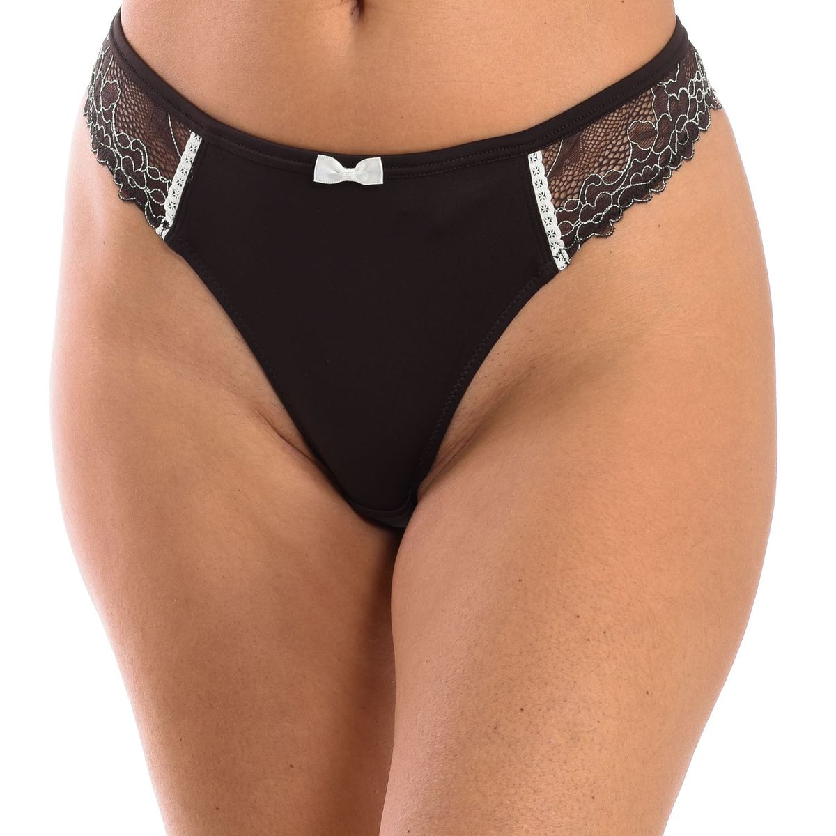 Spitzen-String-Tanga mit Schleife