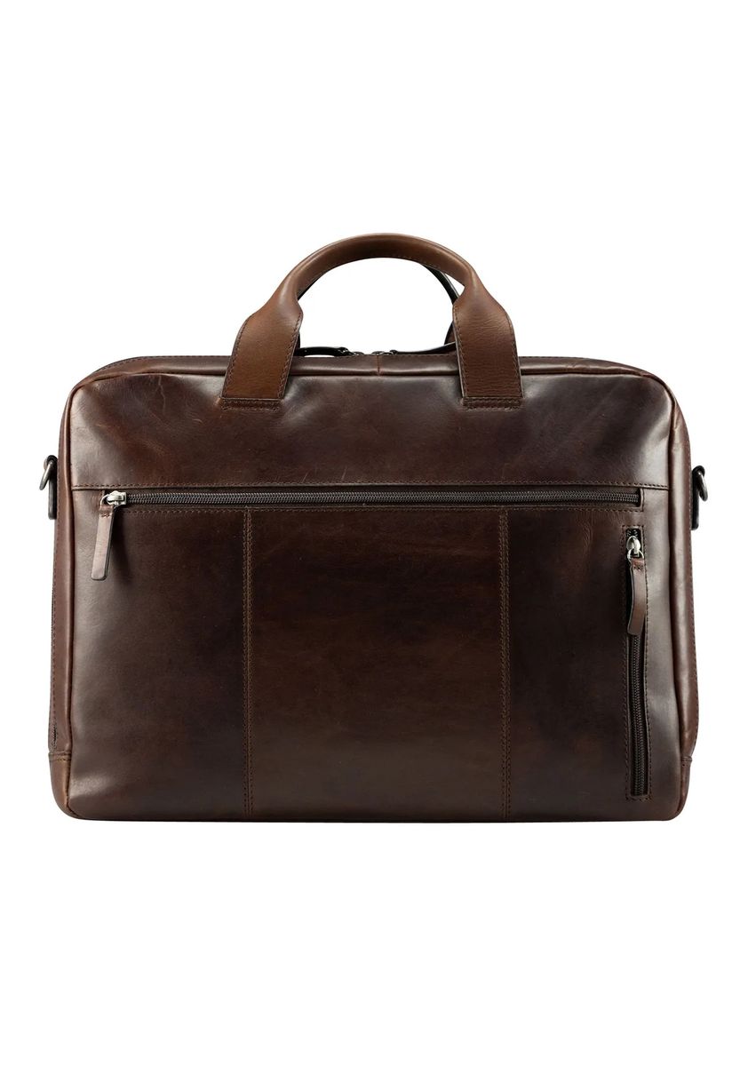 Elegante Strukturierte Leder-Aktentasche