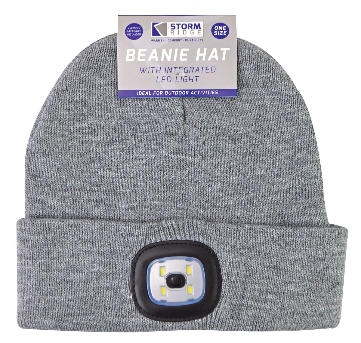 Strickmütze mit integriertem LED-Licht