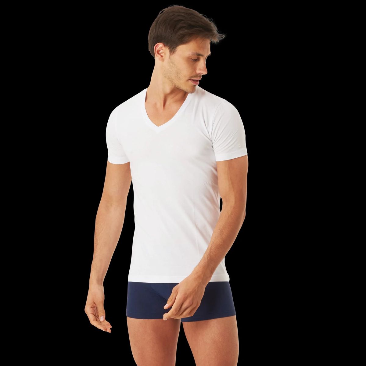 Herren Body Fit V-Ausschnitt T-Shirt