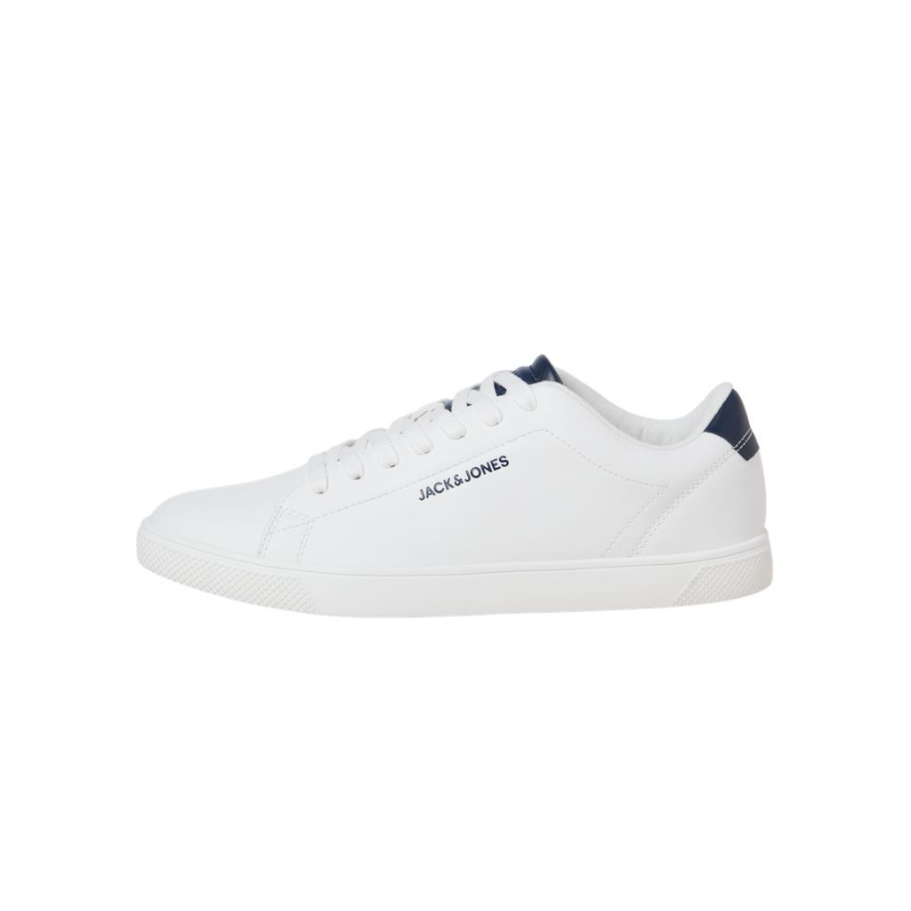 Herren Sneaker aus weißem Kunstleder