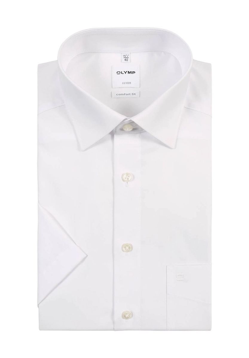 Klassisches Weißes Kurzarmhemd